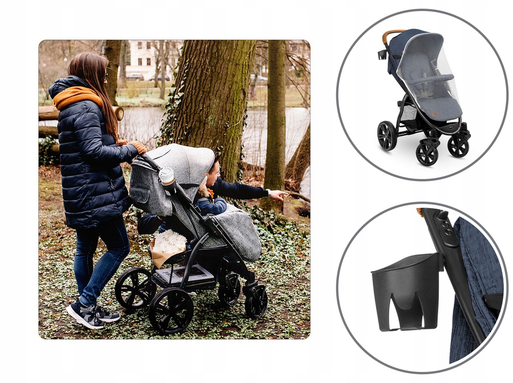 Прогулянкова коляска Lionelo ANNET Plus BLUE DENIM - Зображення 12