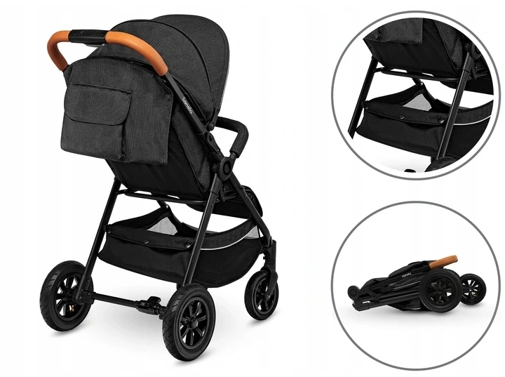 Коляска прогулянкова Lionelo BELL GRAPHITE - Зображення 4