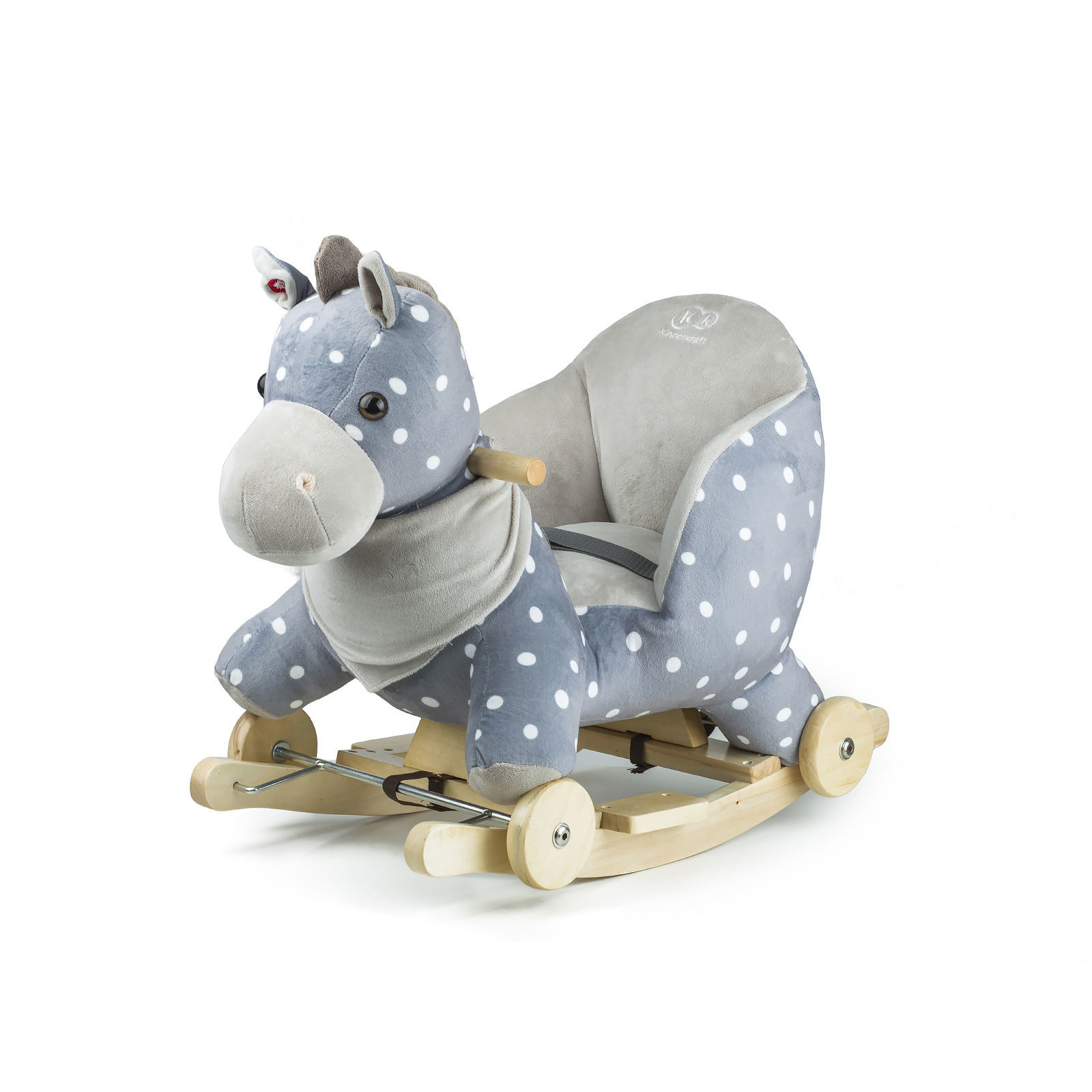 Конячка-гойдалка з коліщатками Kinderkraft Grey