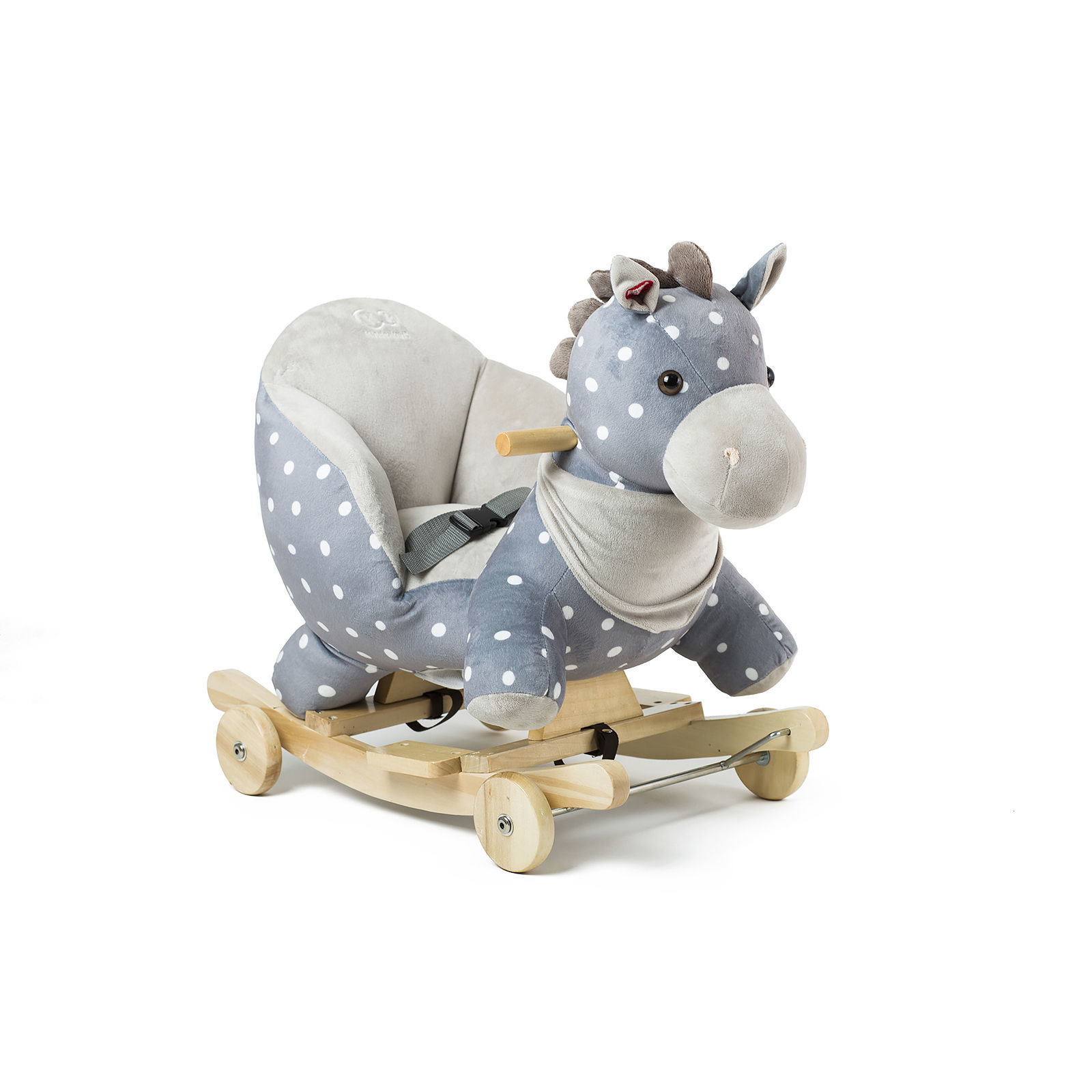Конячка-гойдалка з коліщатками Kinderkraft Grey - Зображення 9