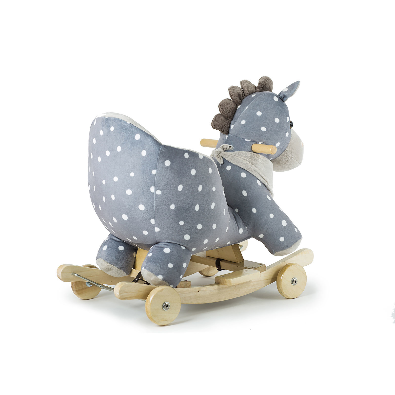 Конячка-гойдалка з коліщатками Kinderkraft Grey - Зображення 4