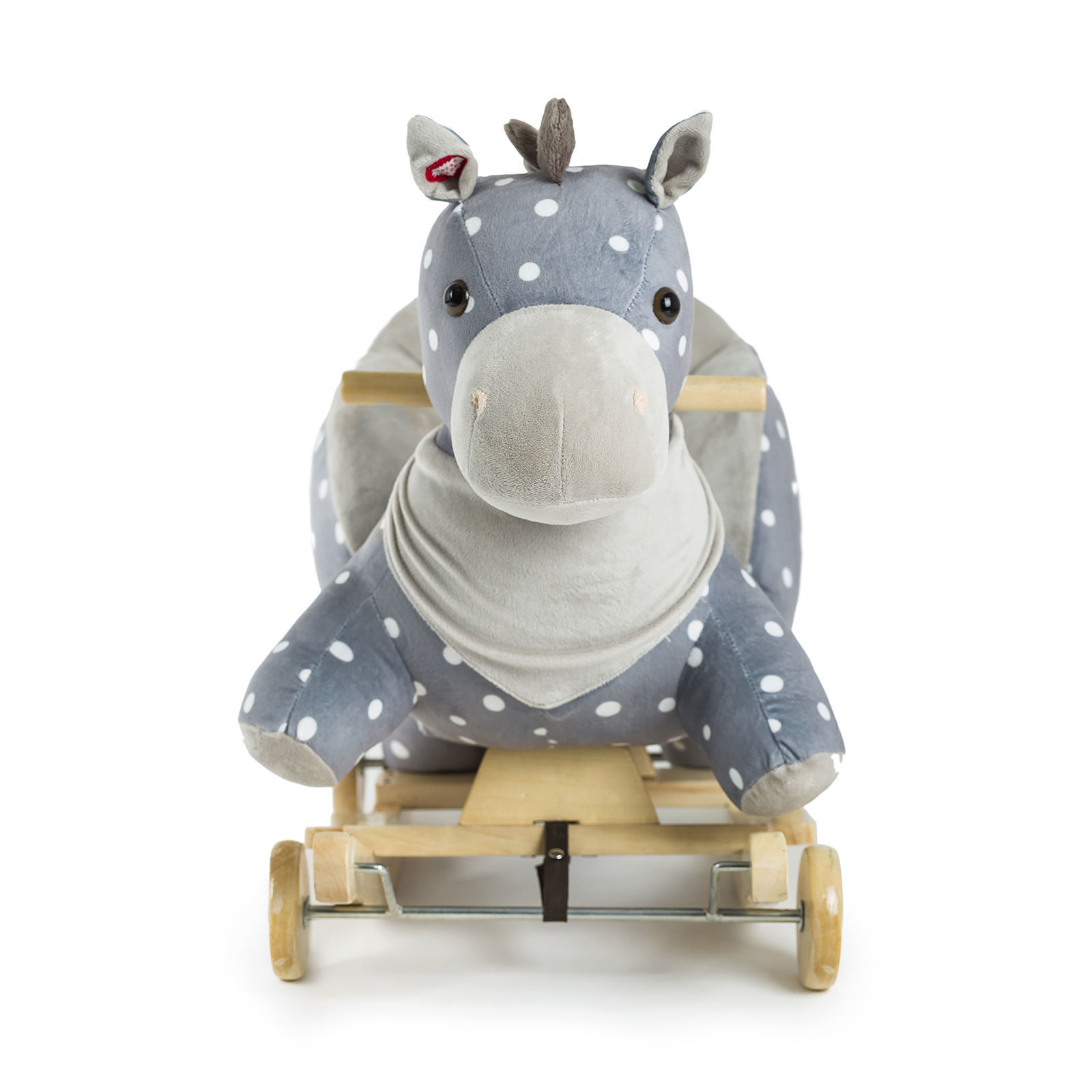 Конячка-гойдалка з коліщатками Kinderkraft Grey - Зображення 3
