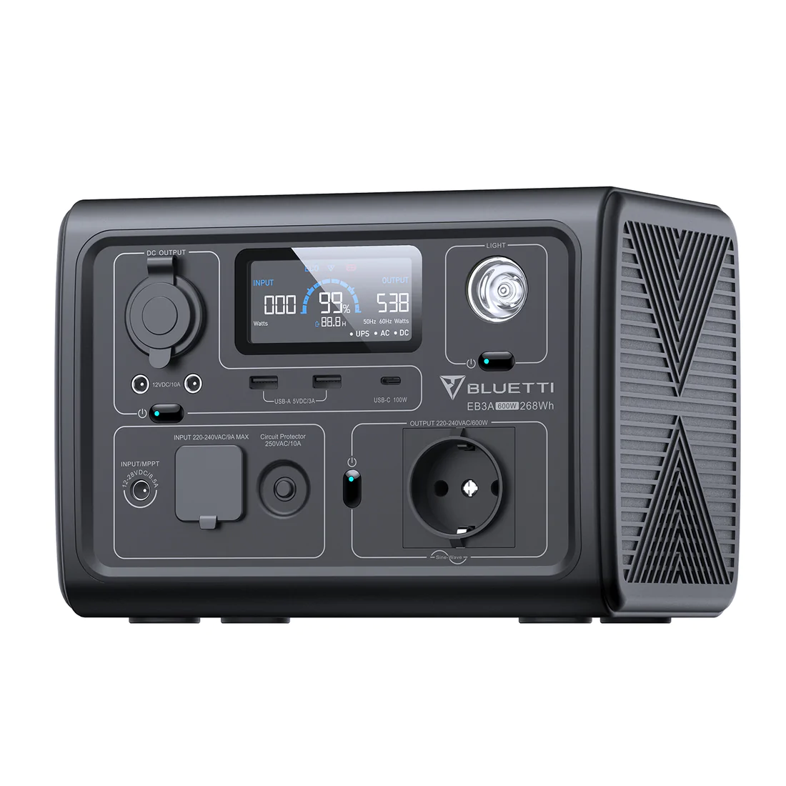 Портативна електростанція BLUETTI EB3A 600W - Зображення 3