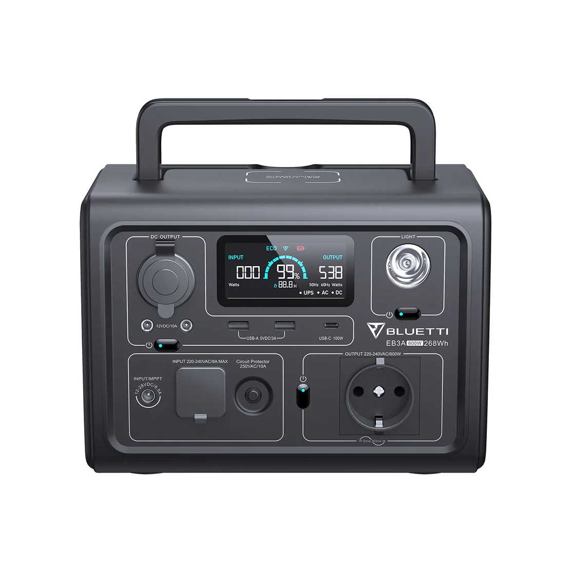 Портативна електростанція BLUETTI EB3A 600W - Зображення 4