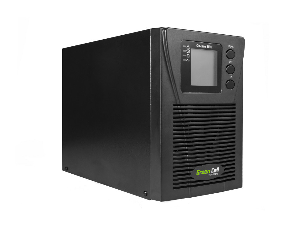 Джерело безперебійного живлення UPS Green Cell Online MPII 1000VA 900W LCD - Зображення 3
