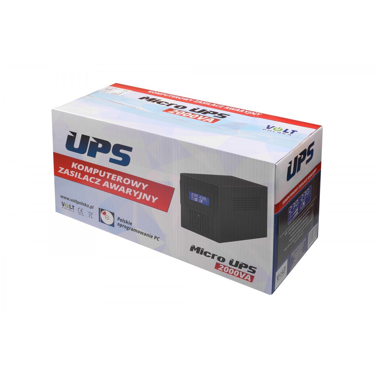 Джерело безперебійного живлення UPS VoltPolska 2000VA 2x9Ah (1200/2000W) - Зображення 6