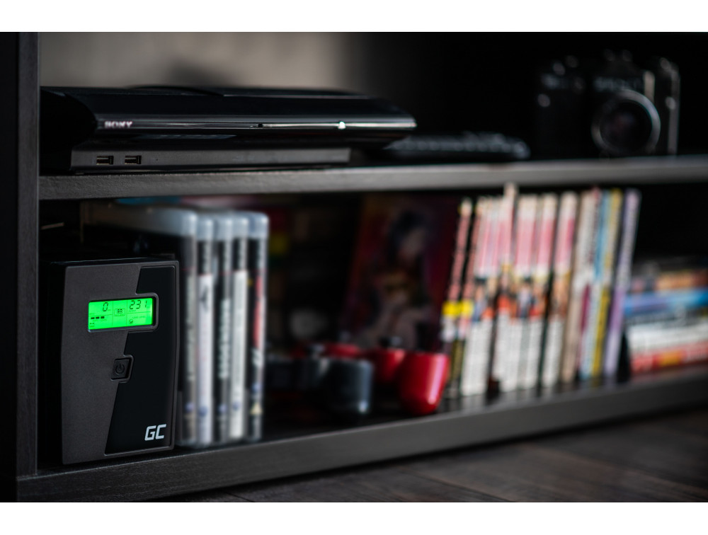 Джерело безперебійного живлення UPS Green Cell 1500 VA 900 W Power Proof - Зображення 5