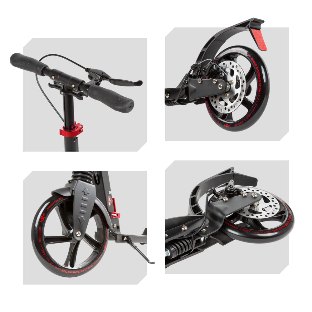 Самокат із дисковим гальмом Kidwell WXM RST-A02 Red - Зображення 10