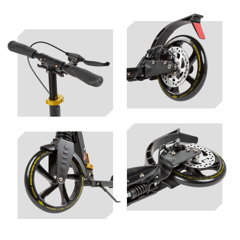 Самокат із дисковим гальмом Kidwell WXM RST-B02 Yellow - Зображення 11