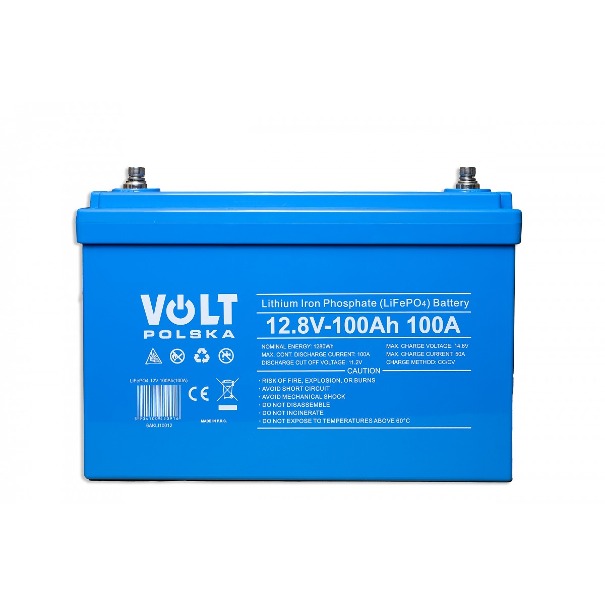 Акумуляторна батарея Volt Polska LiFePO4 12,8 V 100 Ah (100 А) + BMS + Bluetooth - Зображення 2