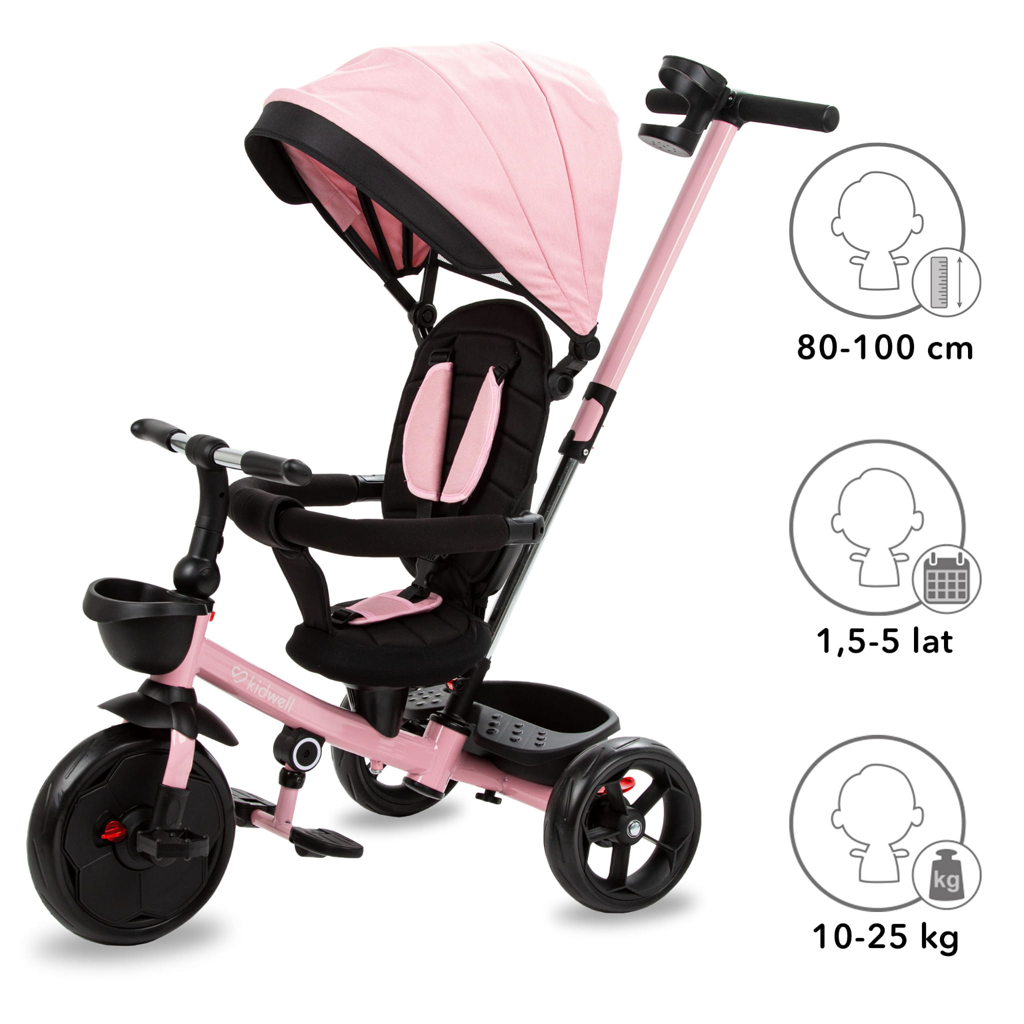 Велосипед триколісний Kidwell AXEL Pink - Зображення 8