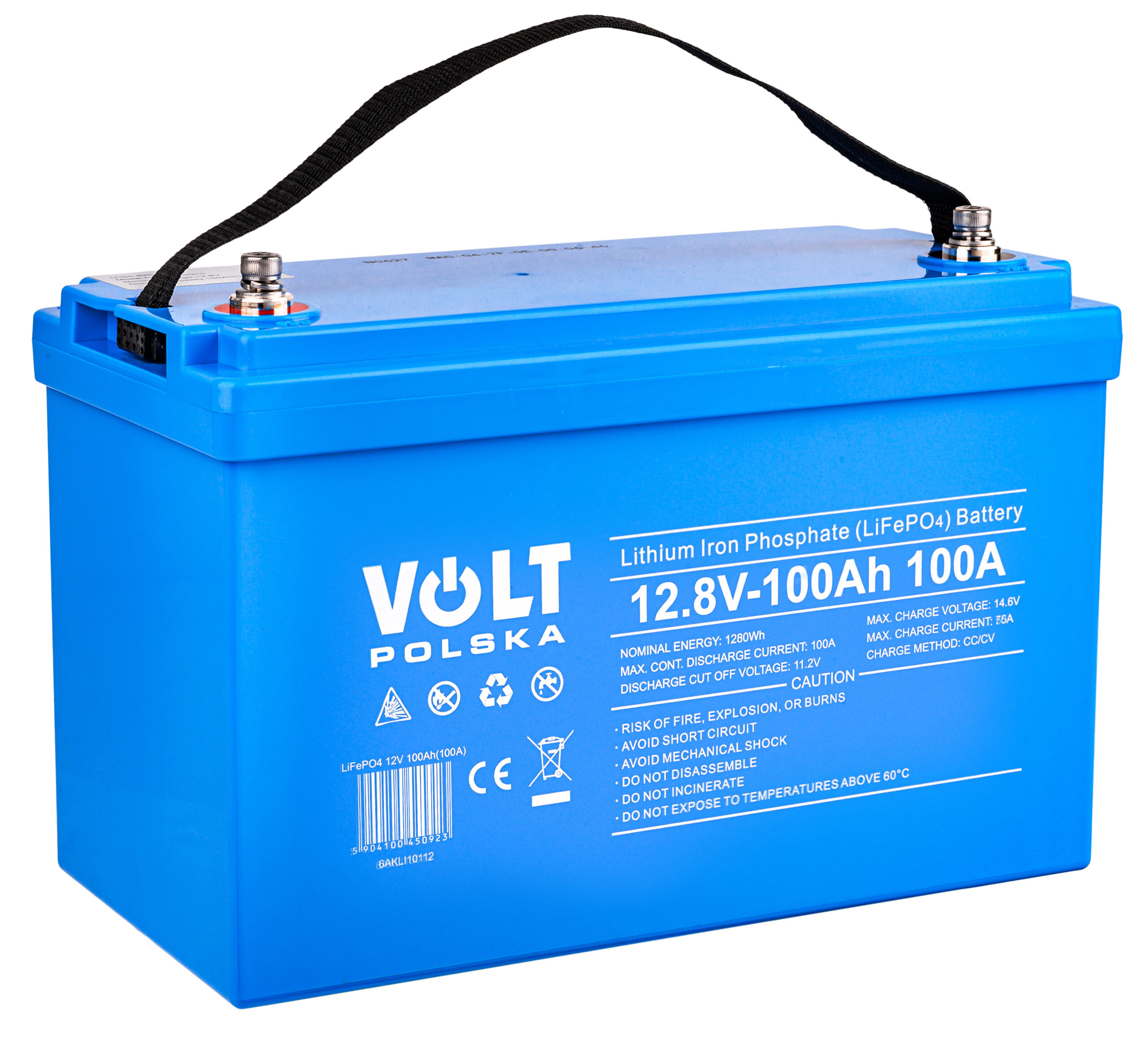 Акумуляторна батарея Volt Polska LiFePO4 12,8 V 100 Ah (100 А) + BMS + Bluetooth