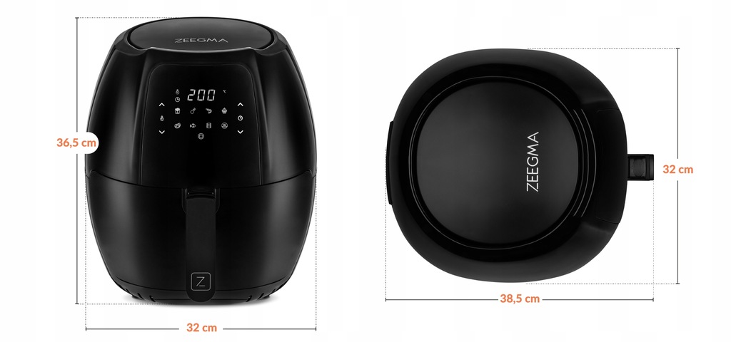 Аерогриль Аерофритюрниця Zeeegma Knapper GRAND Black - Зображення 7