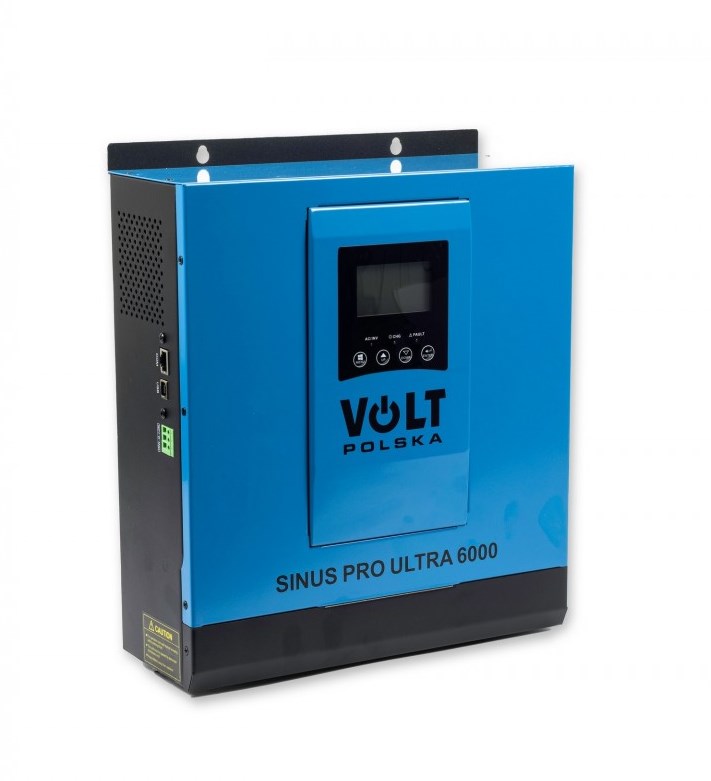 Сонячний інвертор перетворювач Voltpolska SINUS PRO ULTRA 6000 24/230 В (3/6 кВт) + 60A MPPT (145 В)