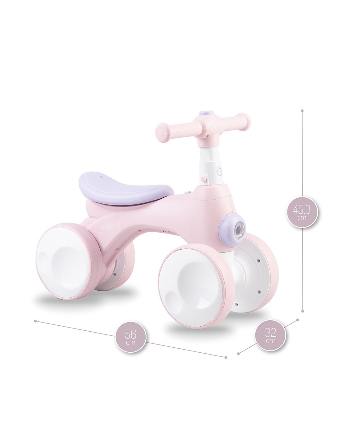 Біговел MoMi TOBIS Pink (зі світлом і мильними бульбашками) - Зображення 6