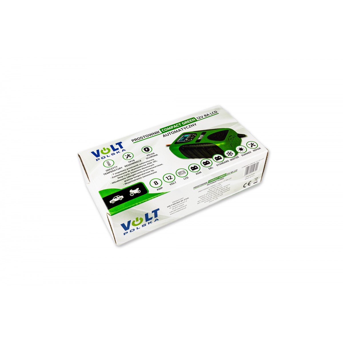 Зарядний пристрій для AGM GEL LCD VoltPolska 12 V 8A - Зображення 5
