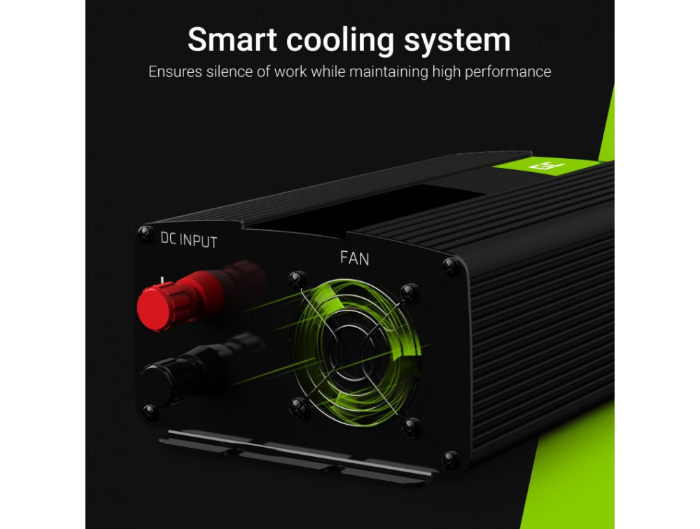Перетворювач напруги інвертор Green Cell 24V на 230 V 500 W/1000W UK - Зображення 4