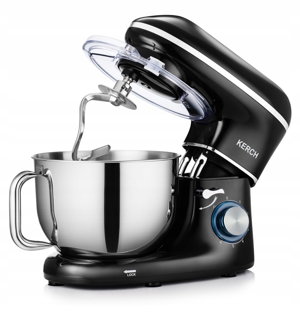 Тістоміс міксер планетарний KERCH MyCHEF BLACK 2200 Вт - Зображення 2