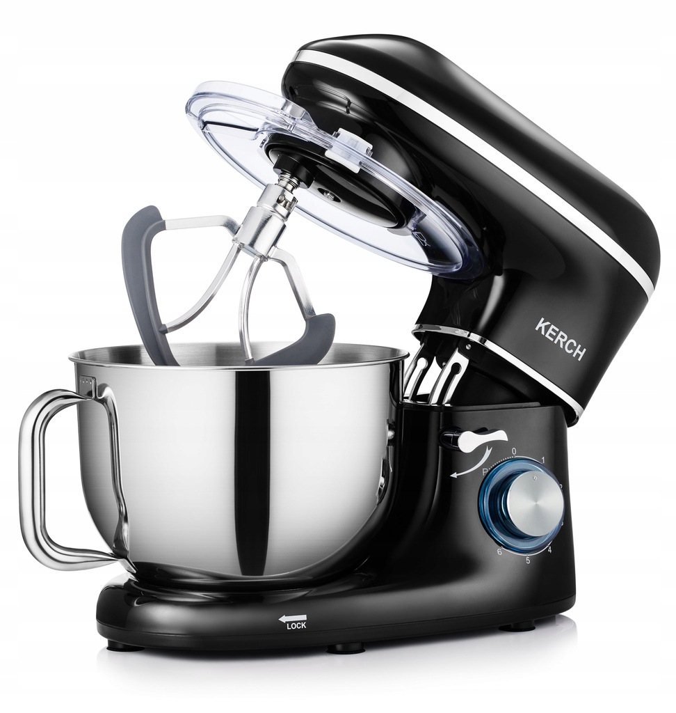 Тістоміс міксер планетарний KERCH MyCHEF BLACK 2200 Вт - Зображення 4