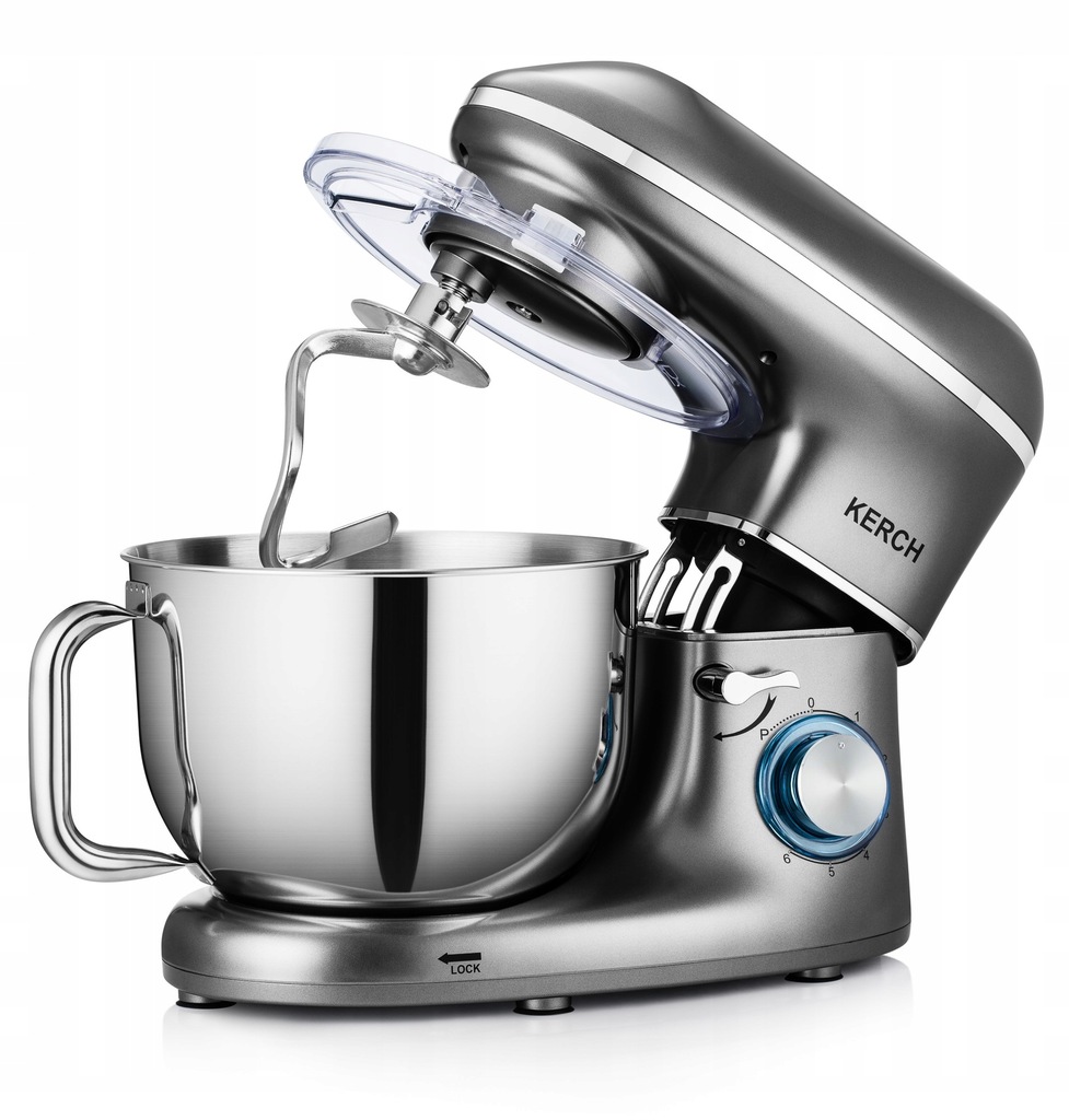 Тістоміс міксер планетарний KERCH MyCHEF Grey 2200 Вт - Зображення 6