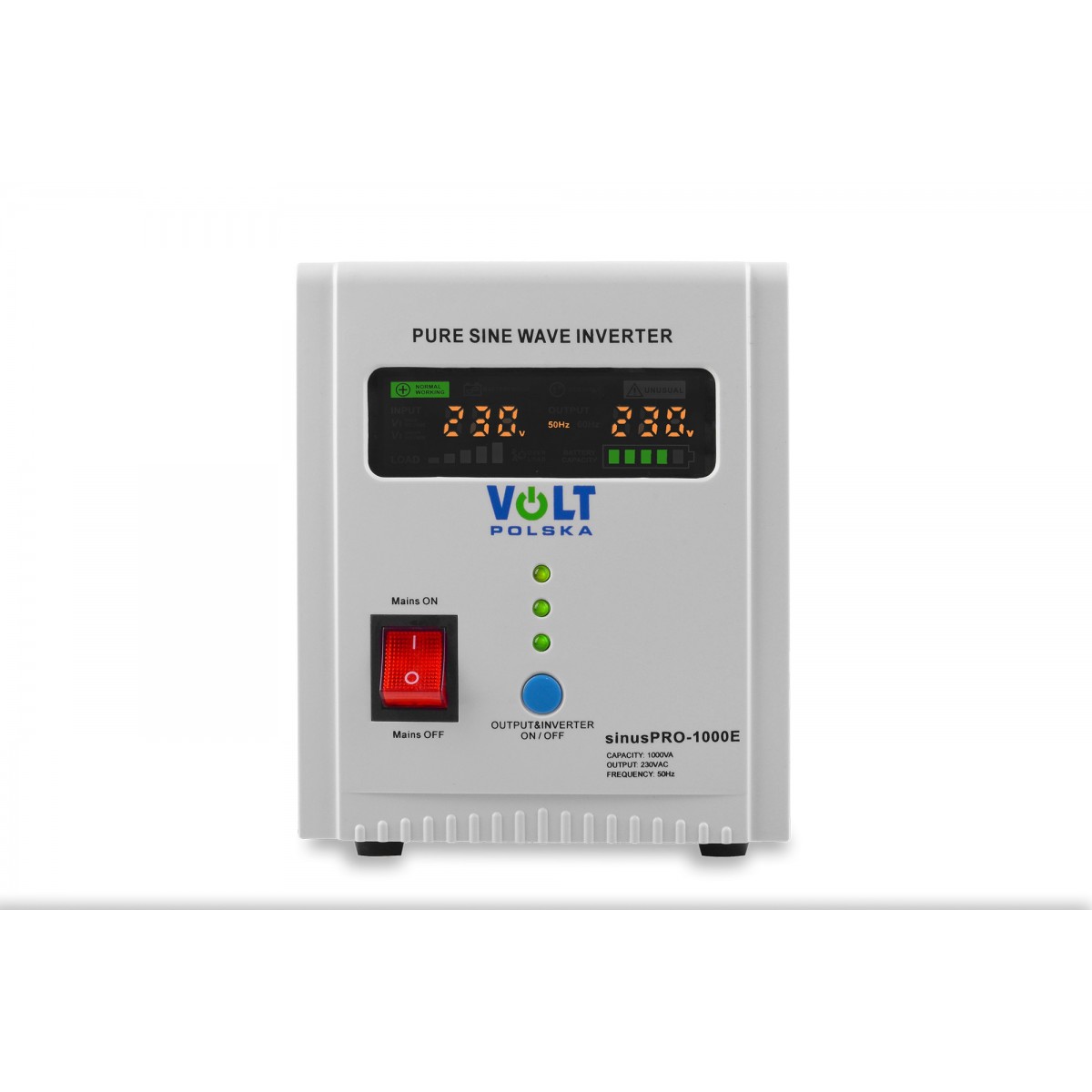 ДБЖ Перетворювач Volt Polska SINUS PRO 1000 E 12/230 В (700/1000 Вт) - Зображення 6