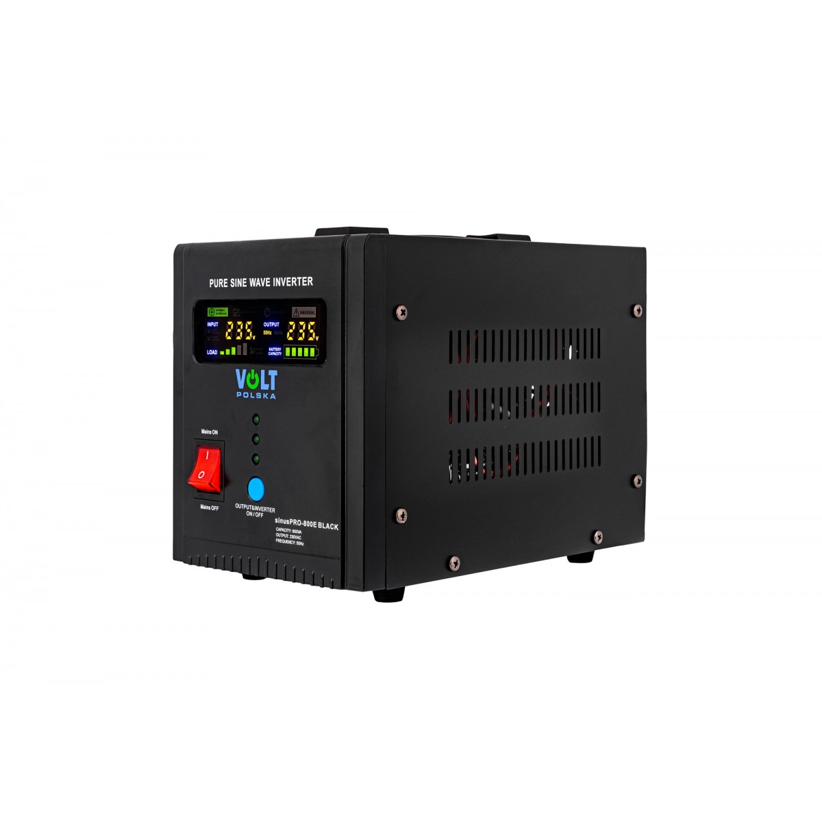 ДБЖ Перетворювач напруги Volt Polska SINUS PRO 800 E BLACK 12/230 В (500/800 Вт)