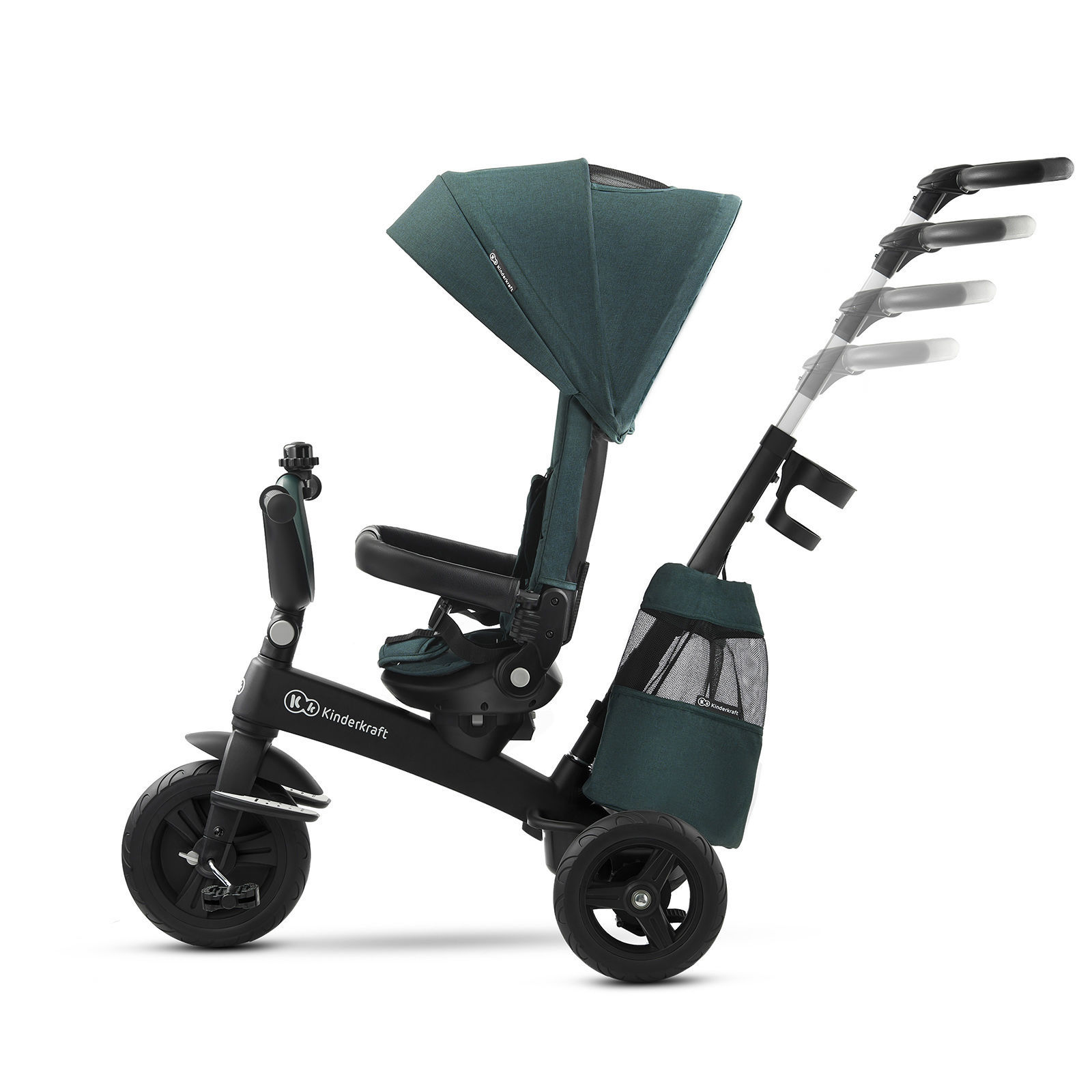 Велосипед триколісний KiderKraft EASYTWIST Midnight Green - Зображення 8
