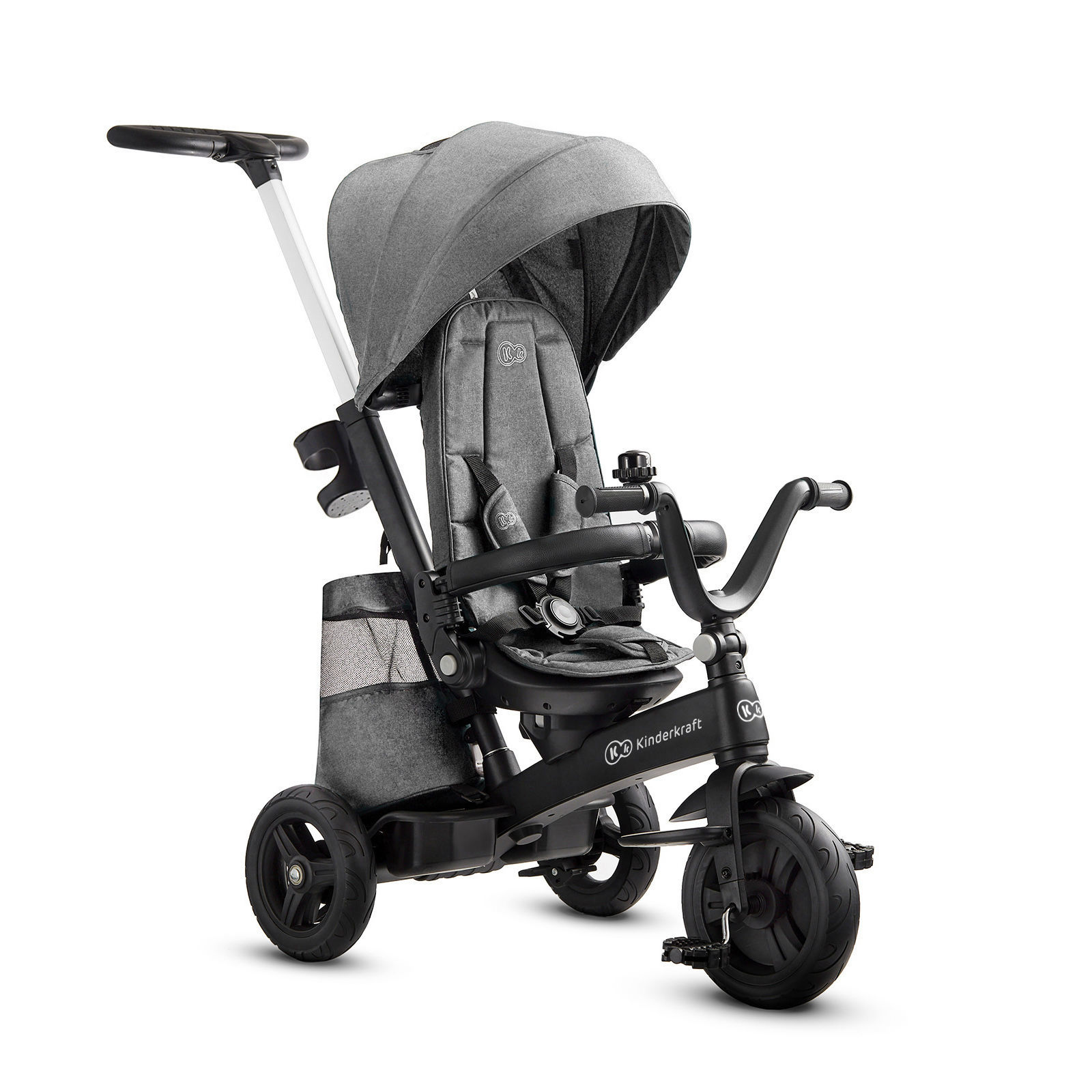 Велосипед триколісний KiderKraft EASYTWIST Platinum Grey - Зображення 2