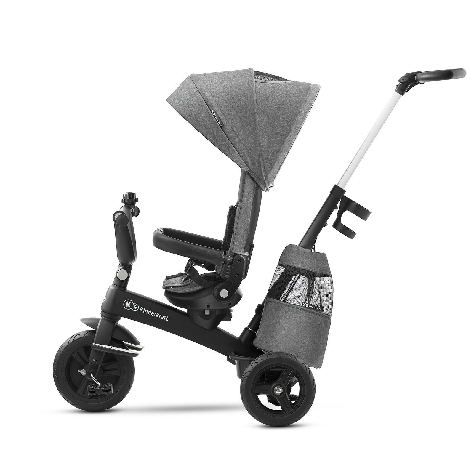 Велосипед триколісний KiderKraft EASYTWIST Platinum Grey - Зображення 4