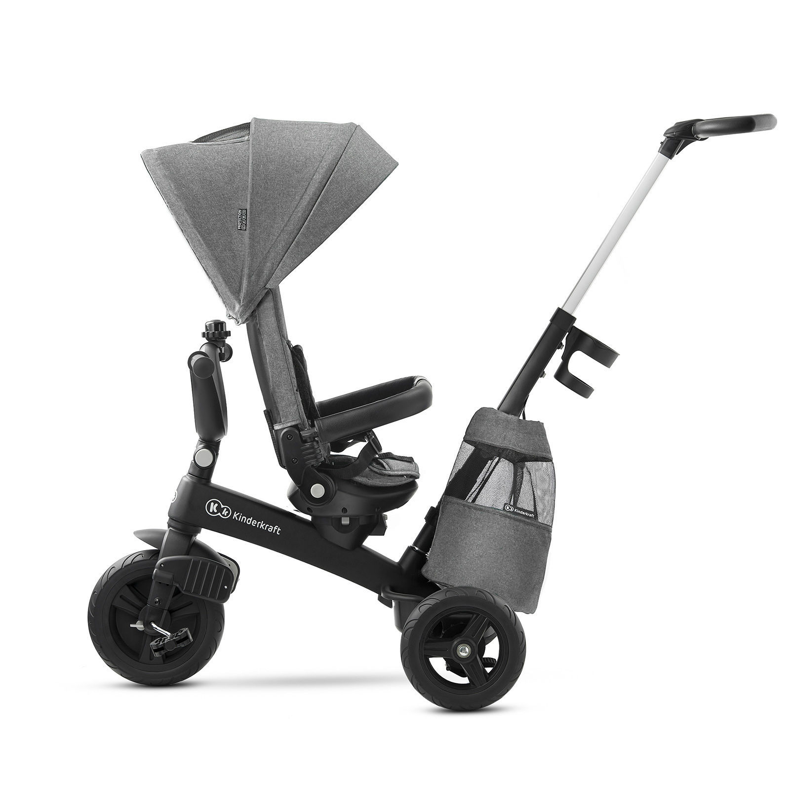 Велосипед триколісний KiderKraft EASYTWIST Platinum Grey - Зображення 5