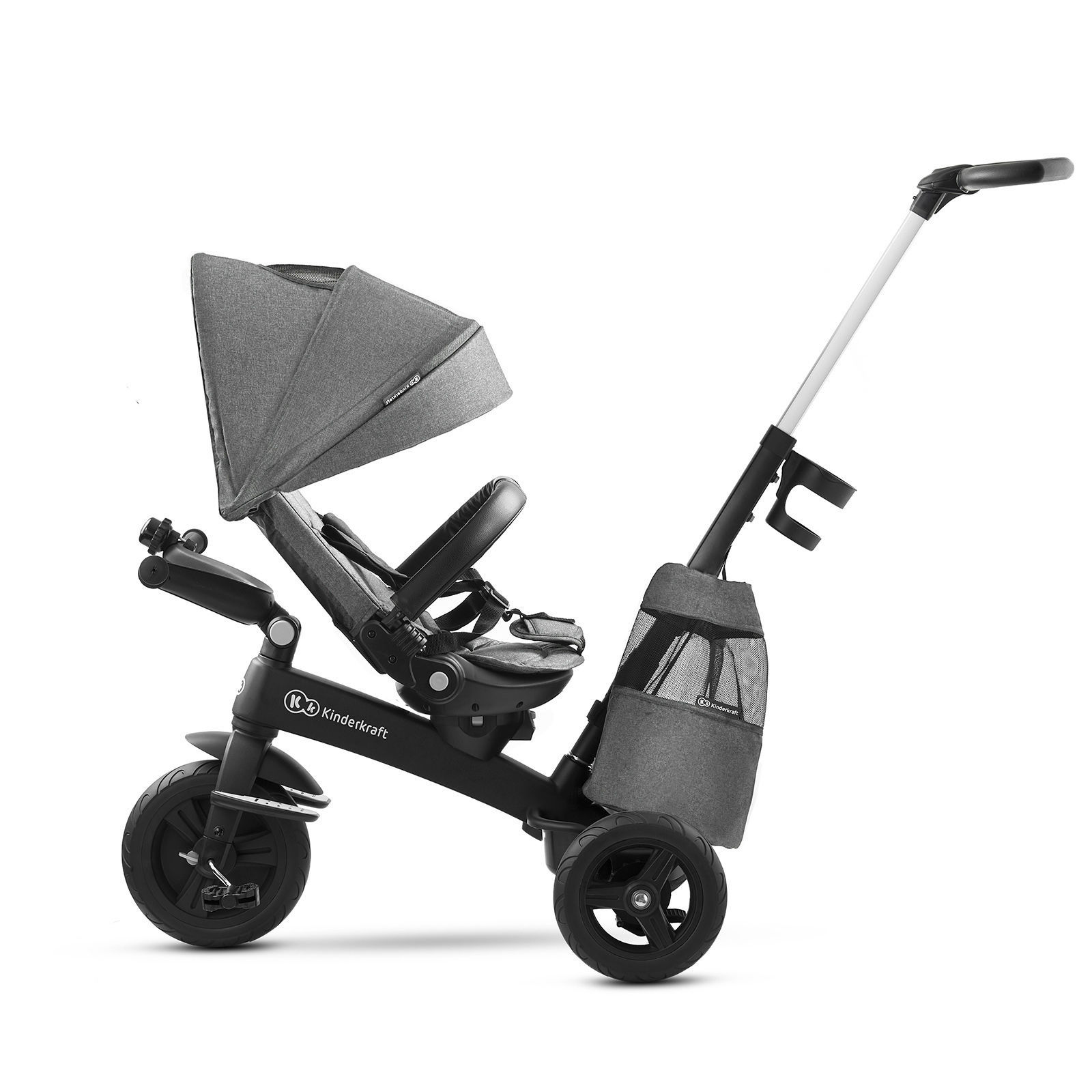 Велосипед триколісний KiderKraft EASYTWIST Platinum Grey - Зображення 6