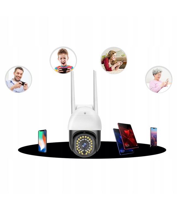 Вулична поворотна IP-камера відеоспостереження Wi-Fi Heckermann C19 + карта 16 ГБ - Зображення 12