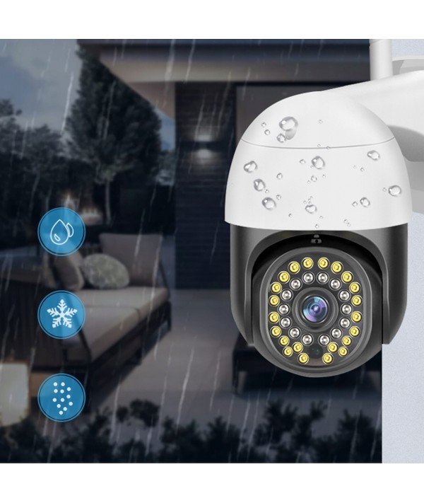 Вулична поворотна IP-камера відеоспостереження Wi-Fi Heckermann C19 + карта 16 ГБ - Зображення 2