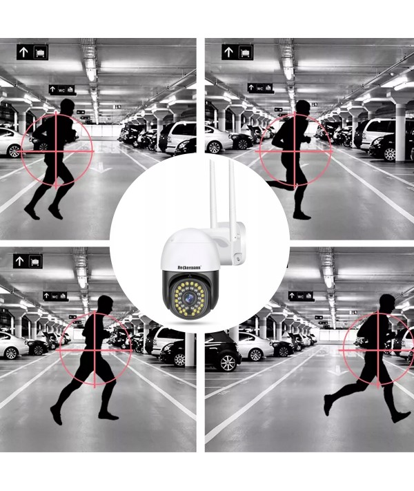 Вулична поворотна IP-камера відеоспостереження Wi-Fi Heckermann C19 + карта 16 ГБ - Зображення 5