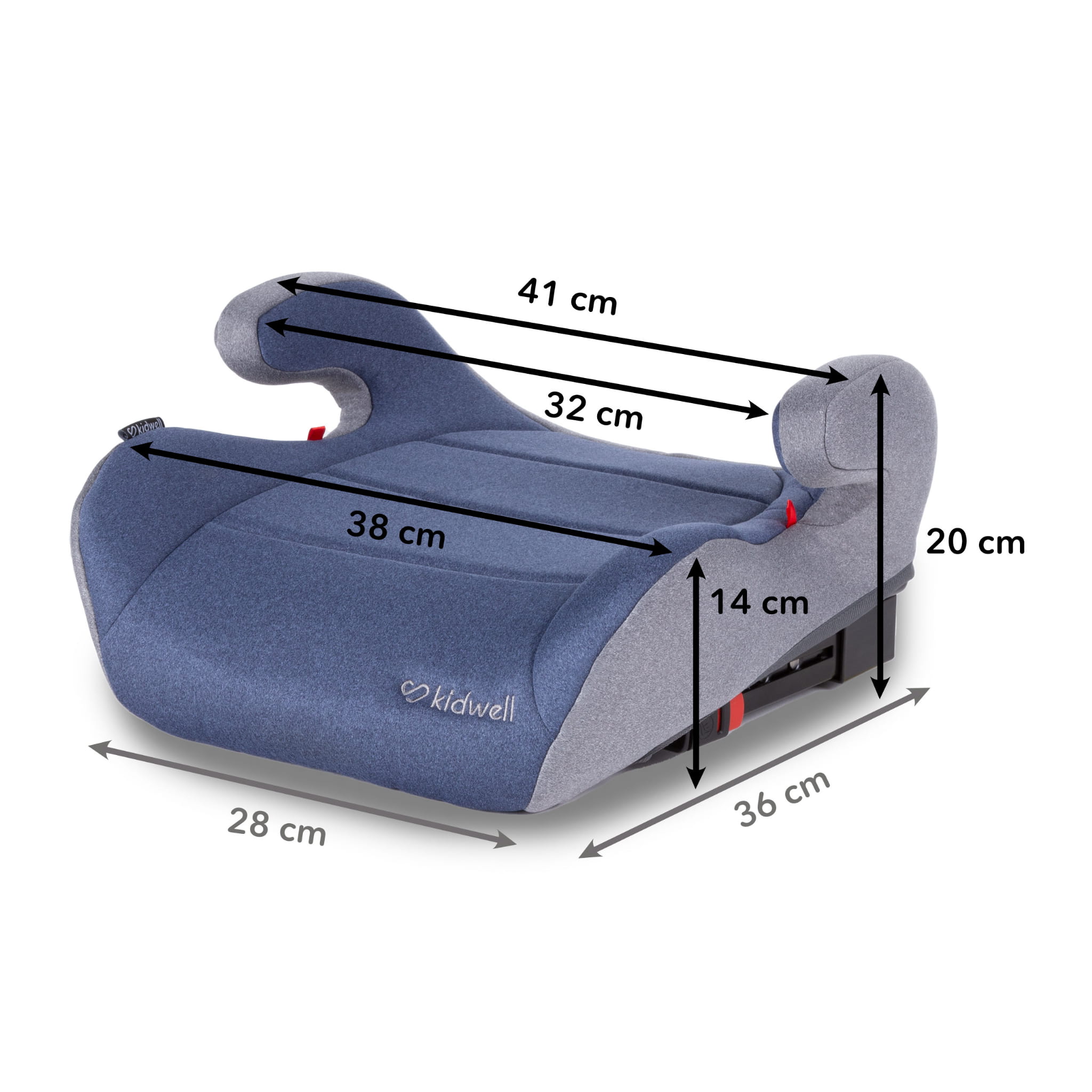 Бустер Kidwell BAXTER Isofix 15-36 кг Blue - Зображення 3
