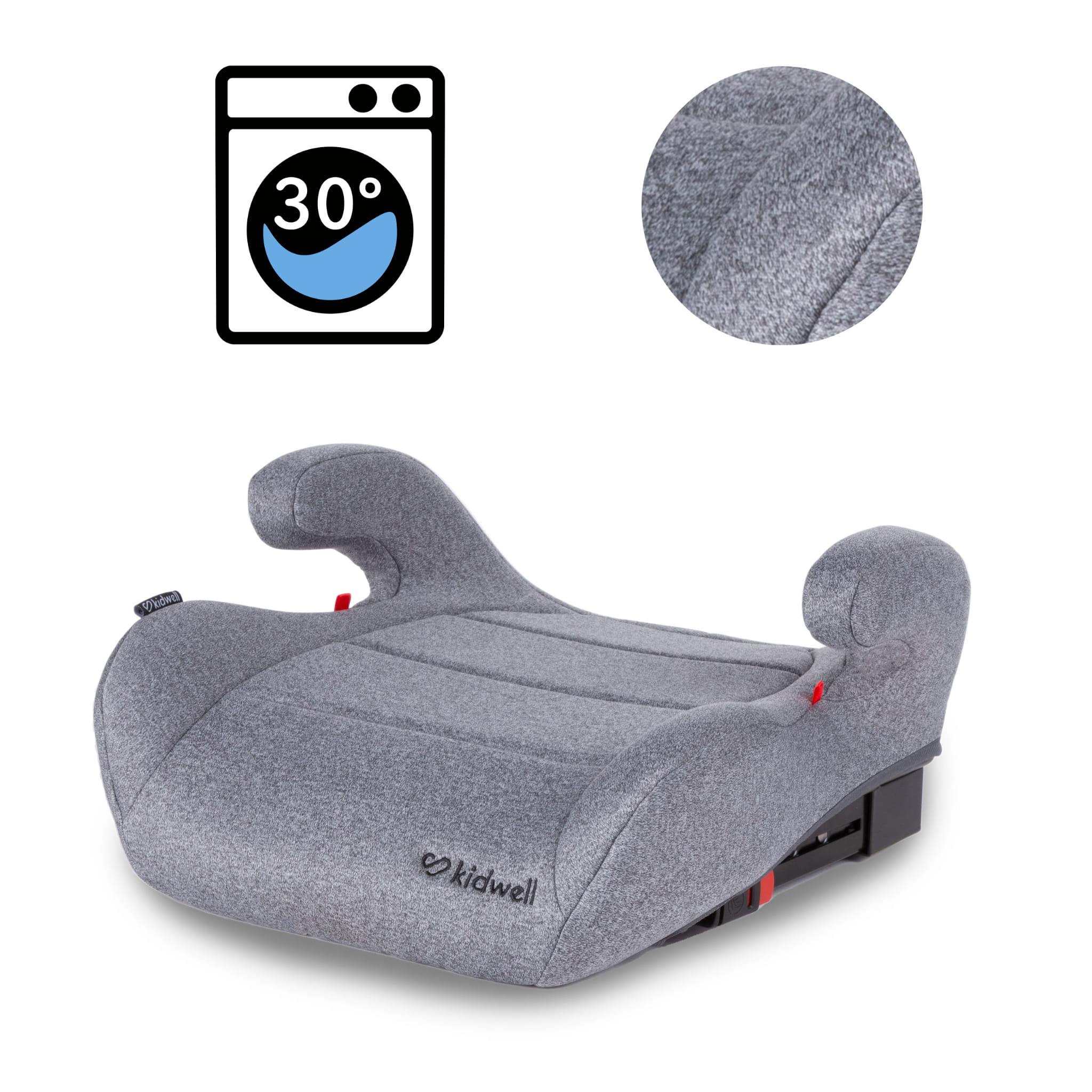 Бустер Kidwell BAXTER Isofix 15-36 кг Grey - Зображення 2
