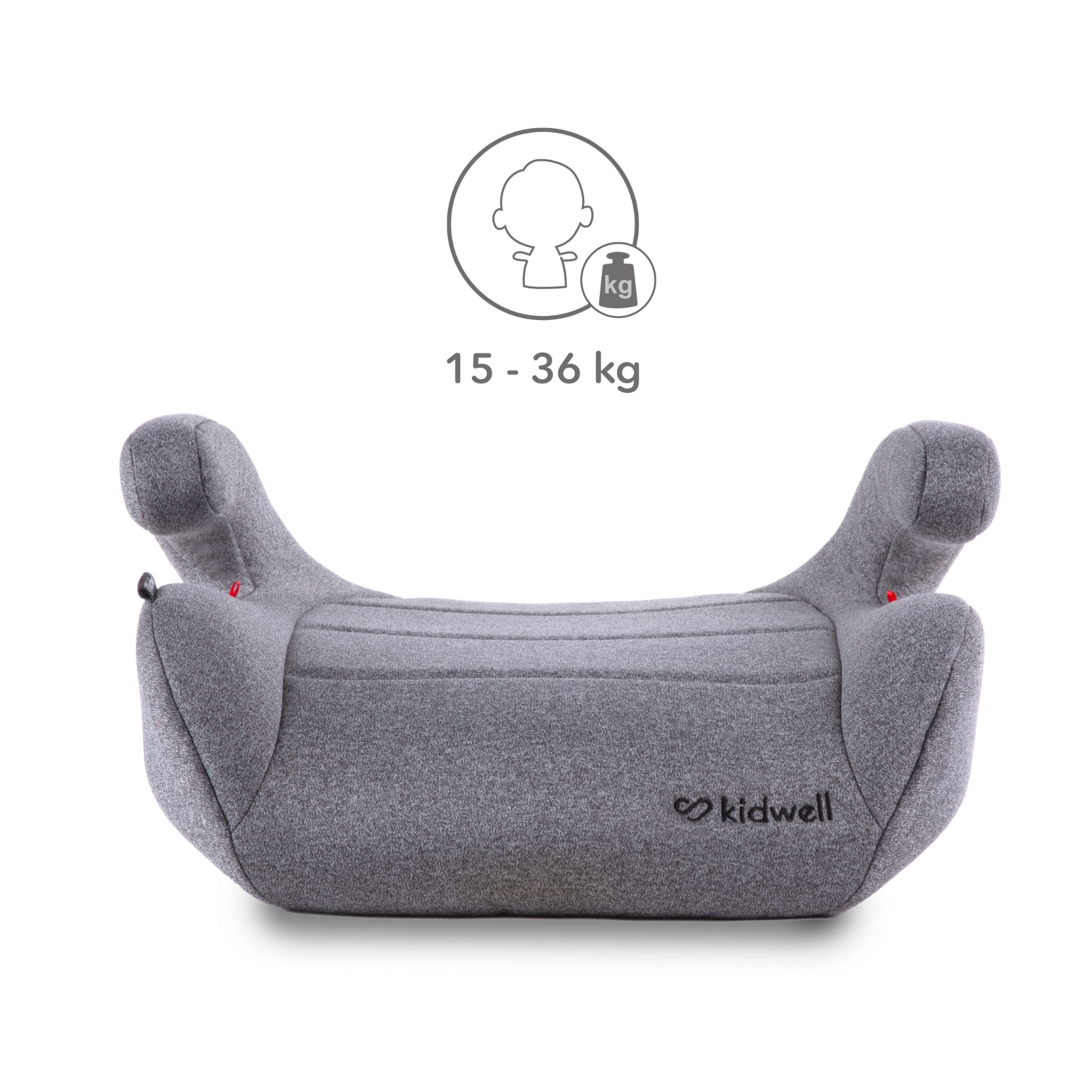 Бустер Kidwell BAXTER Isofix 15-36 кг Grey - Зображення 3