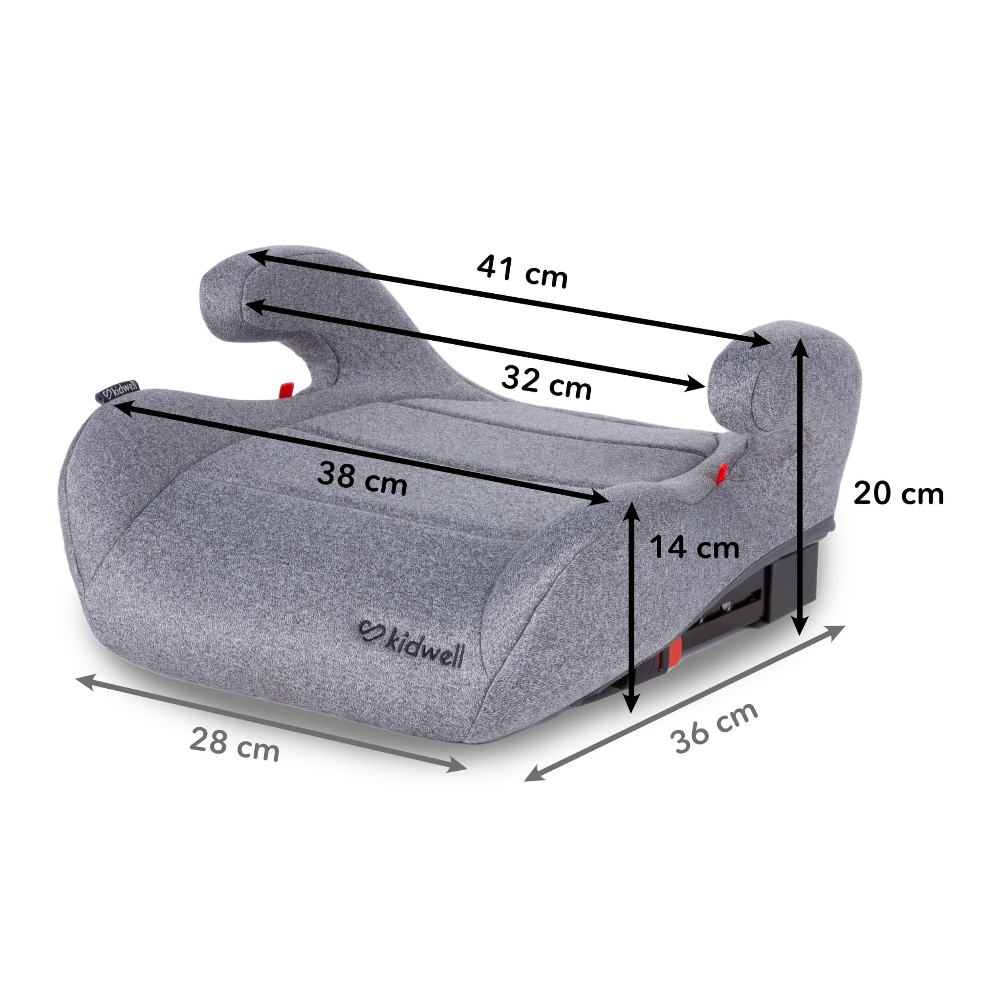 Бустер Kidwell BAXTER Isofix 15-36 кг Grey - Зображення 6