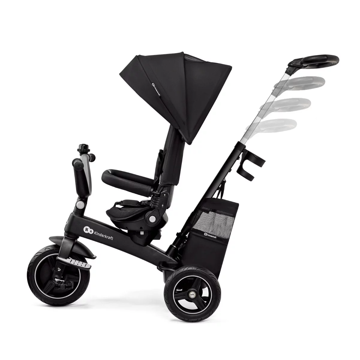 Велосипед триколісний KiderKraft EASYTWIST Black - Зображення 4