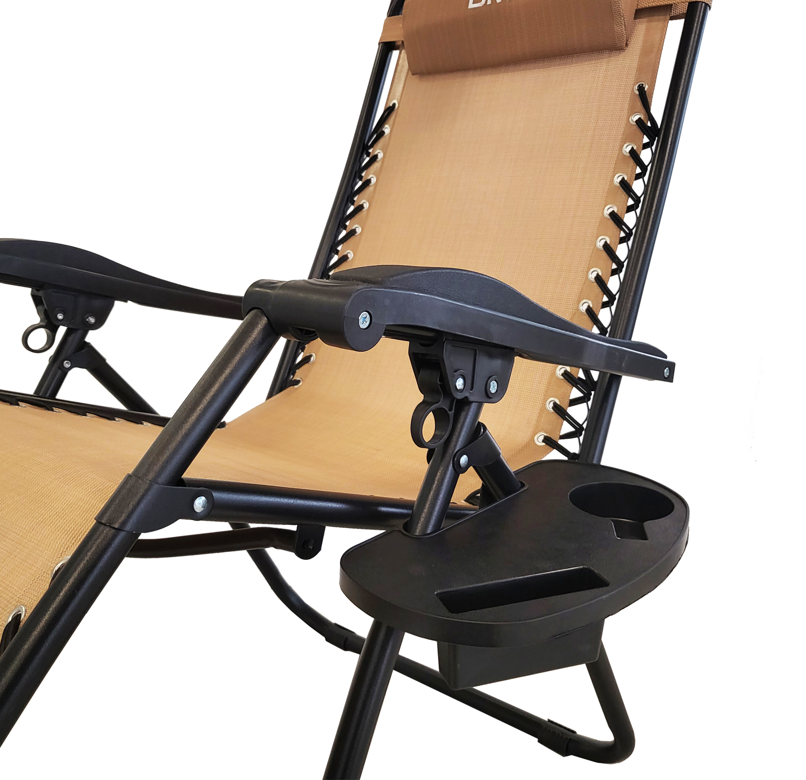 Розкладне садове крісло шезлонг DMS GLS-120B Black - Зображення 6
