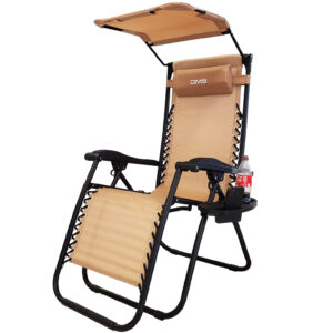 Розкладне садове крісло шезлонг DMS GLS-120B Dark beige