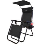 Розкладне садове крісло шезлонг DMS GLS-120B Black