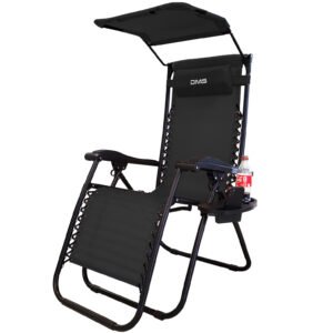 Розкладне садове крісло шезлонг DMS GLS-120B Black