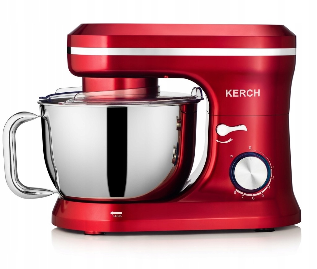 Тістоміс міксер планетарний KERCH FERRO Red 1700 Вт - Зображення 5