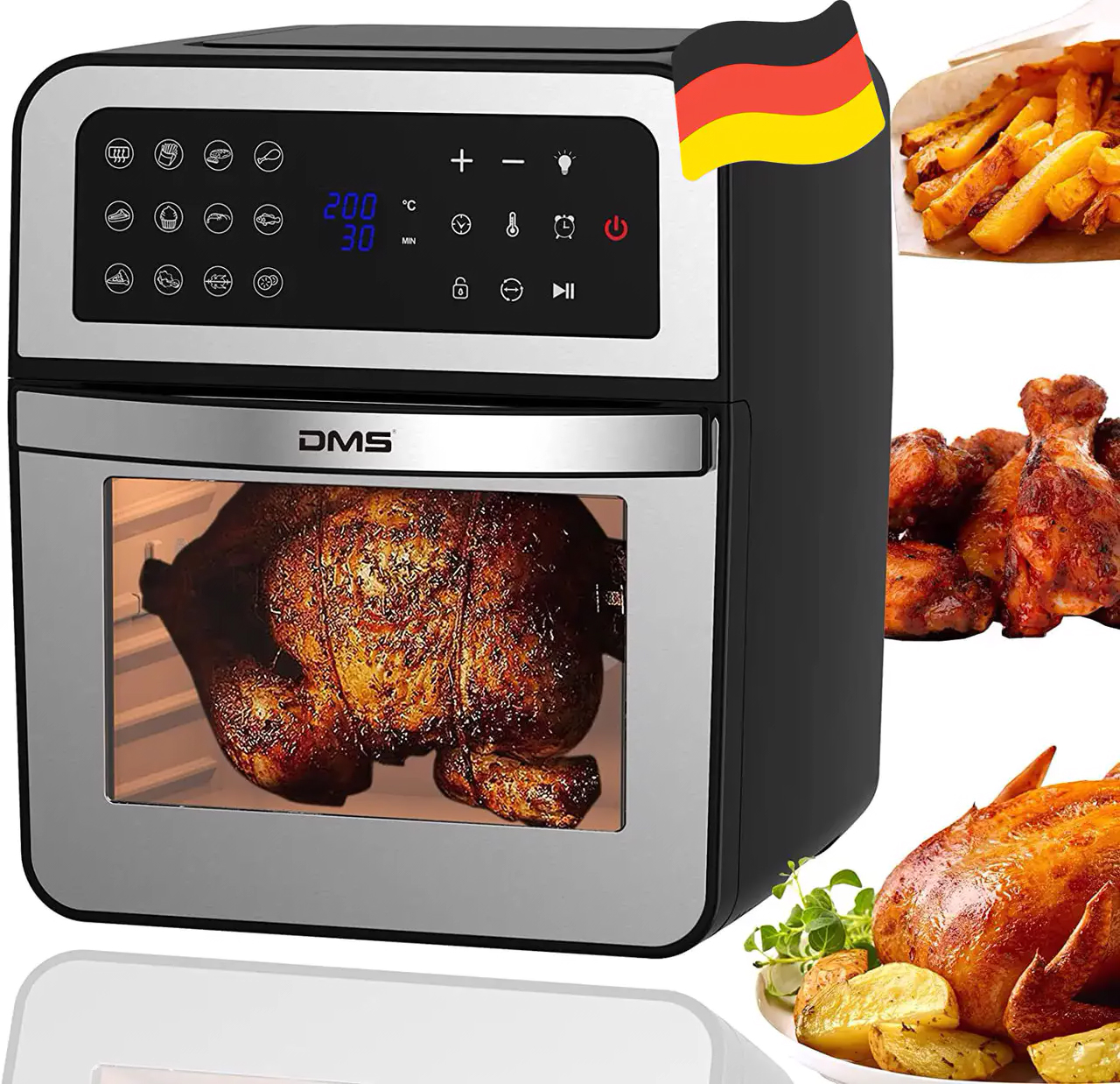 Багатофункціональна піч Air Fryer DMS HF-12S-XXXL 1800 Вт