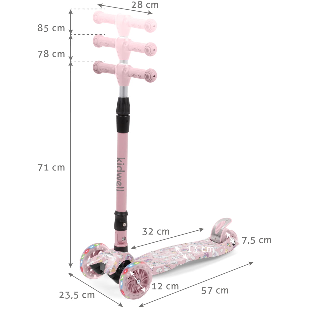 Самокат Kidwell Vento Unicorn - Зображення 4