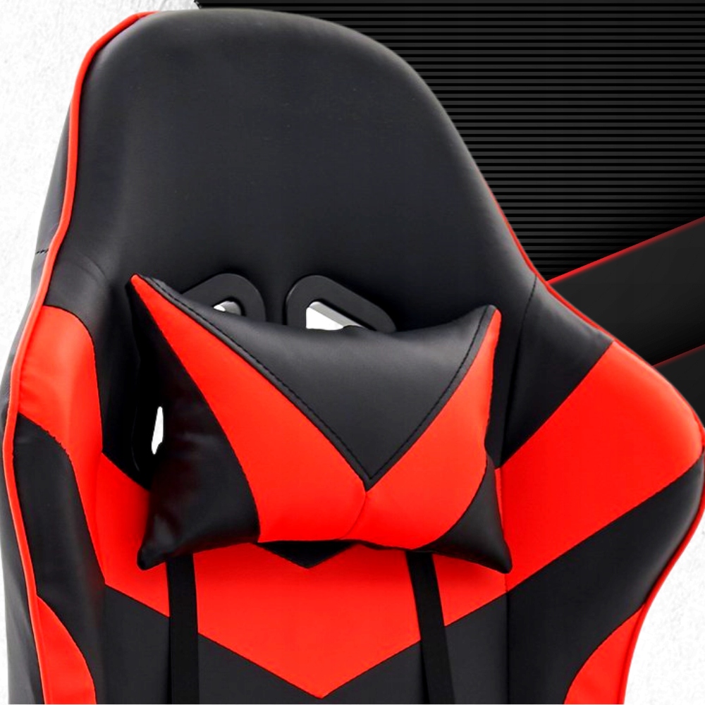 Крісло геймерське PLAYER з підставкою для ніг Red/Black - Зображення 4