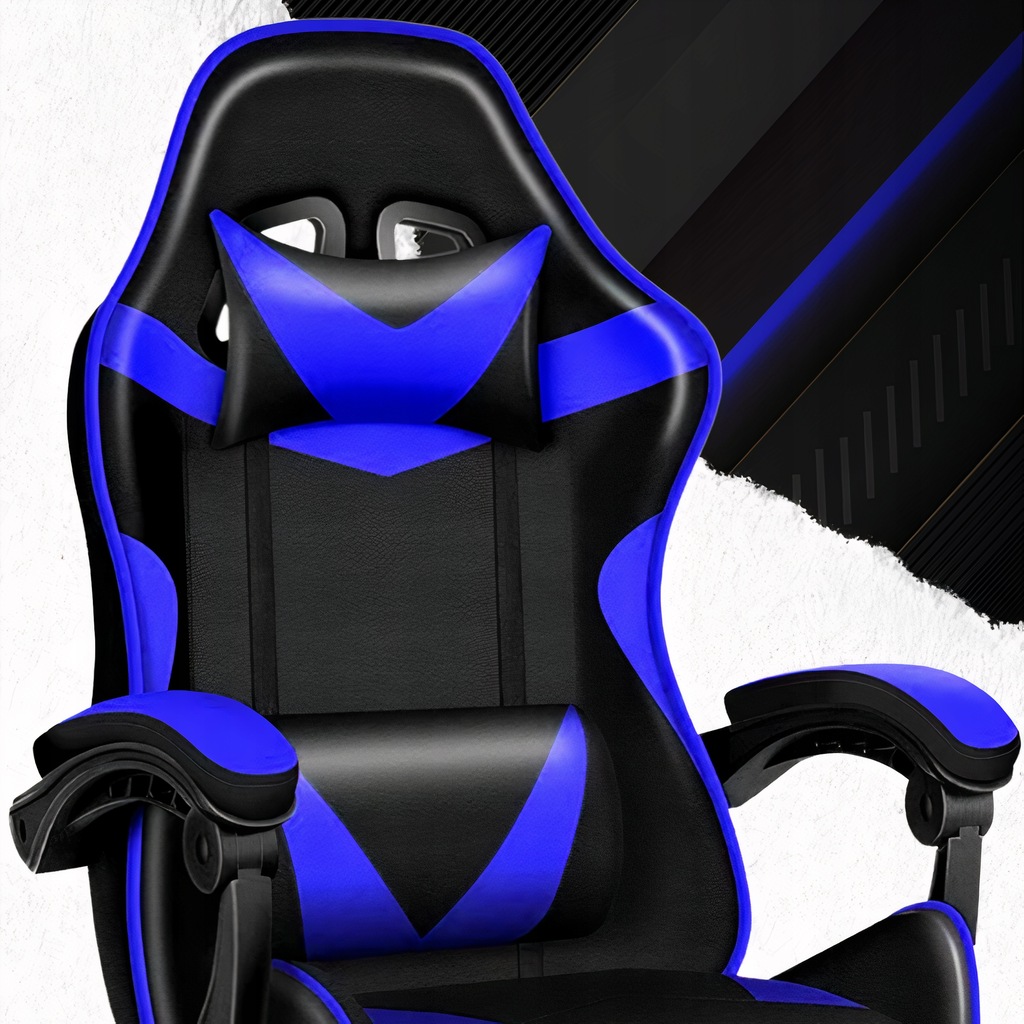 Крісло геймерське PLAYER з підставкою для ніг Blue/Black - Зображення 3