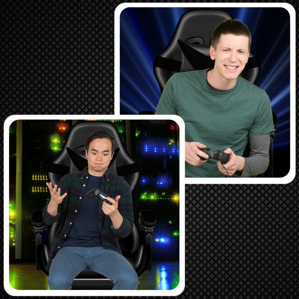 Крісло геймерське PLAYER з підставкою для ніг Black - Зображення 11