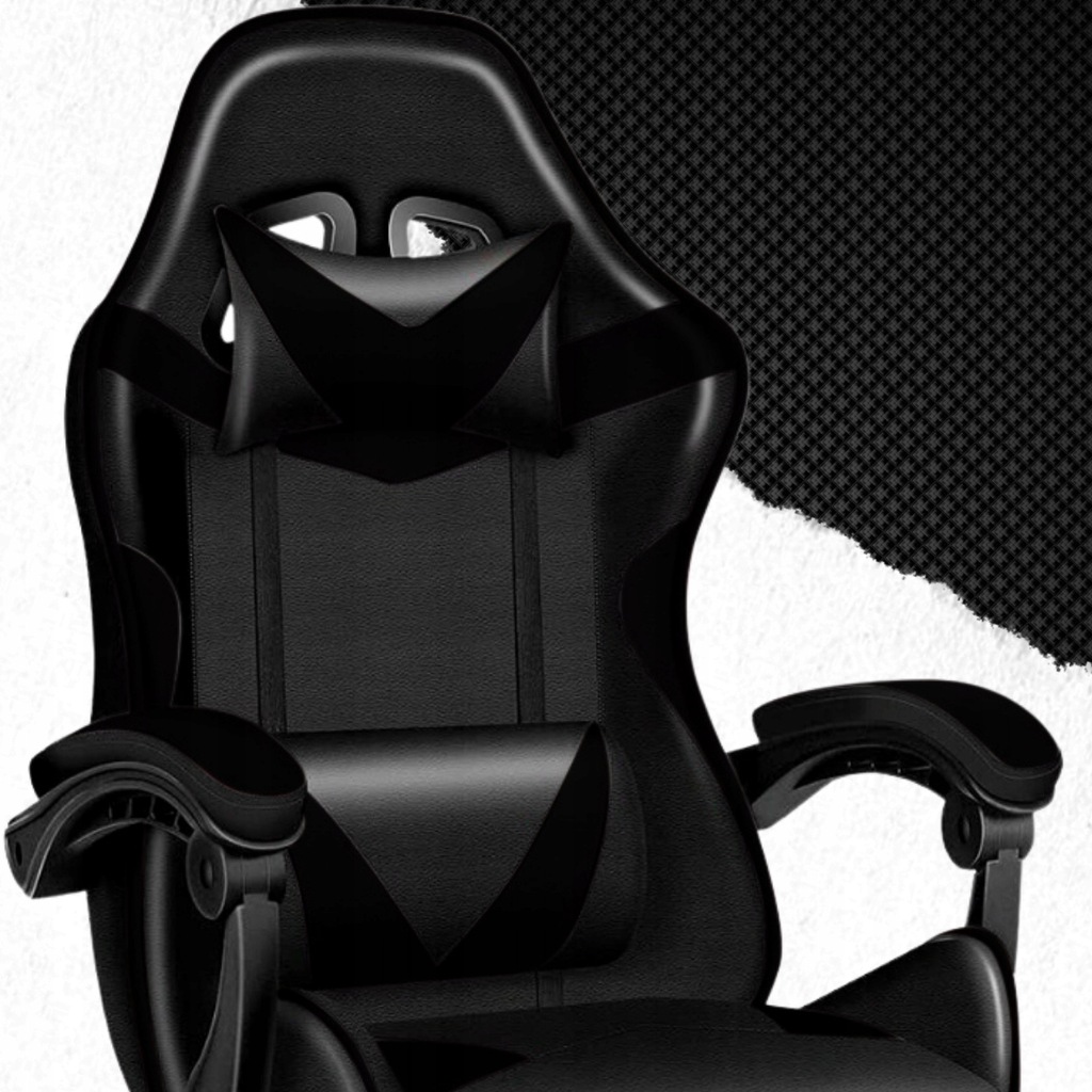 Крісло геймерське PLAYER з підставкою для ніг Black - Зображення 6